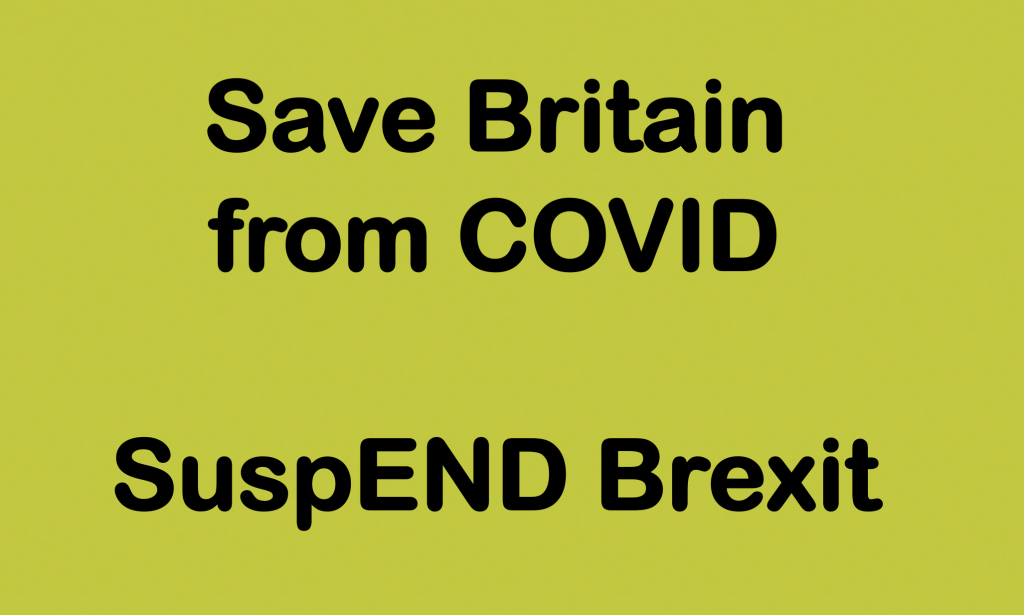 Suspend Brexit - end dither and delay
