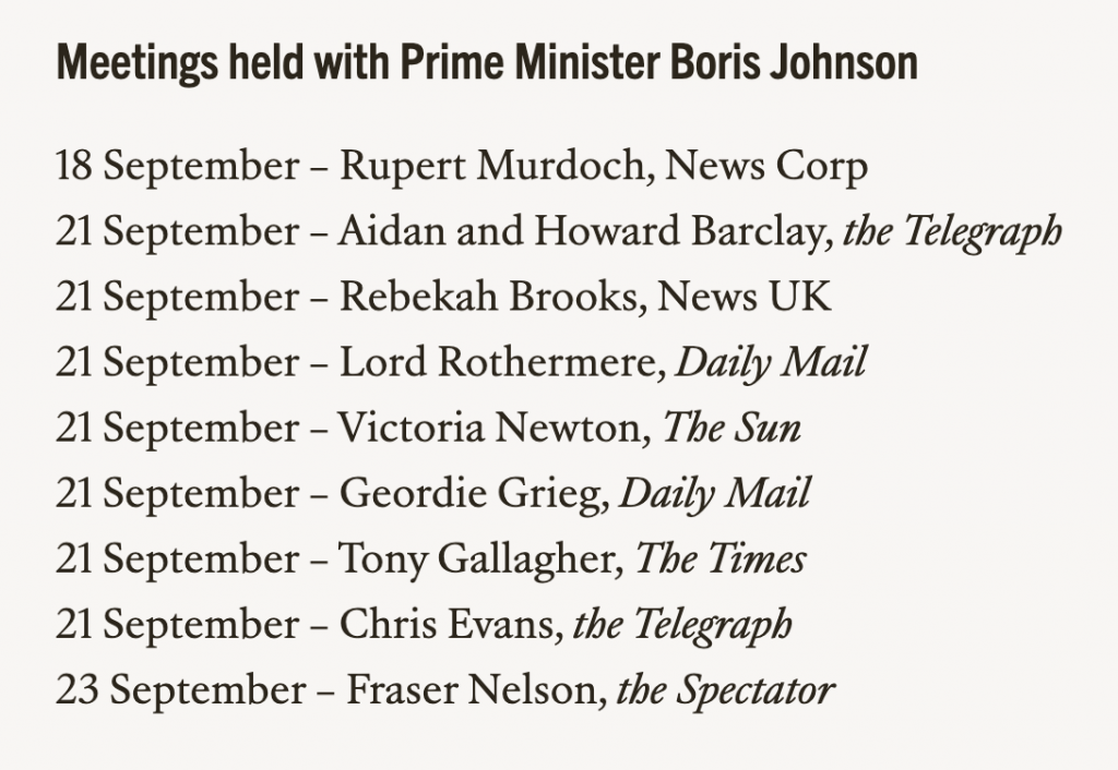 Boris Johnson's priorities - Media, media, media 